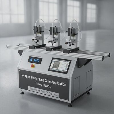 XY Glue Plotter ماشین چسب CNC با سرعت به طور مداوم قابل انتخاب تا 6 M/S سه سر و 24 ساعت زمان کار