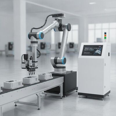 1.5 M/sec سرعت 0.6-0.8Pa فشار XY چسب تراکتور CNC چسب با ذوب گرم و چسب سرد در یک عملیات