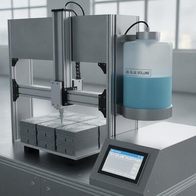 XY Glue Plotter CNC Gluer با حجم گلو 20L 840mm ارتفاع انبار و گلو سرد ذوب گرم در یک عملیات