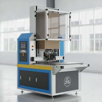XY Glue Plotter CNC Gluer با ارتفاع 840mm Stack 24 ساعت کار و تنظیم ارتفاع خودکار